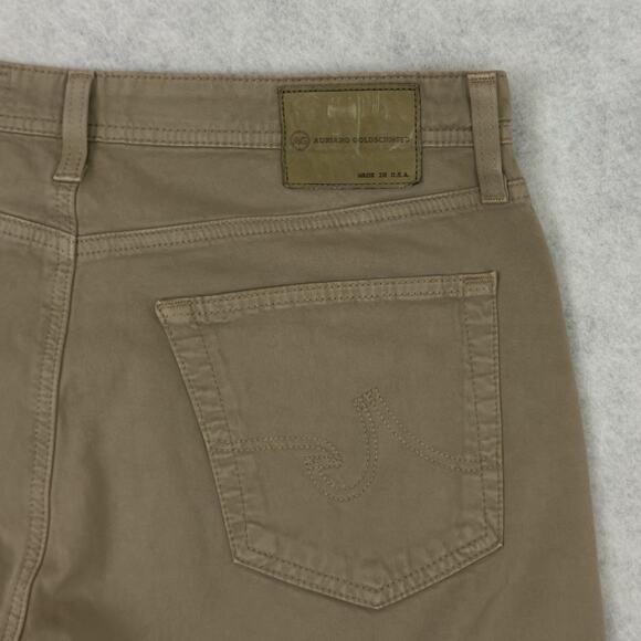 AG Adriano Goldschmied The Protegé Straight Leg Khaki Chinos 34×34 Stretch USA - Picture 12 of 14